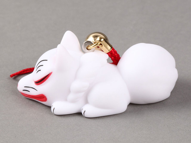 人形すくい　狐（寝ころび）