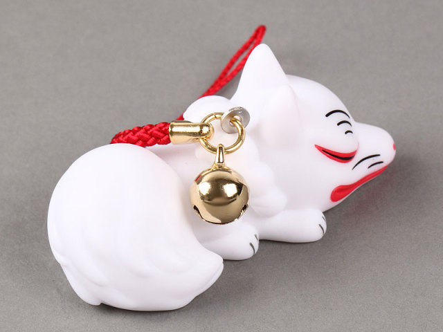 人形すくい　狐（寝ころび）