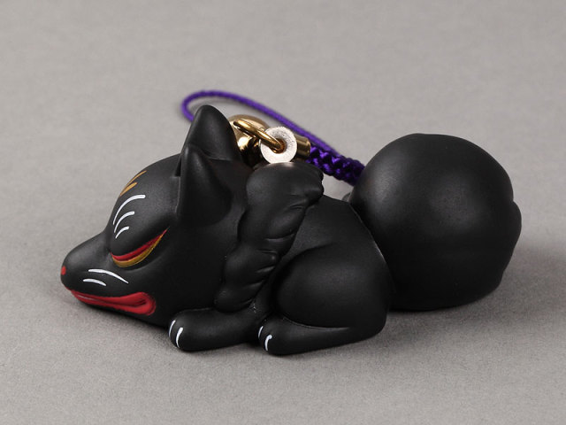 人形すくい　狐（寝ころび）