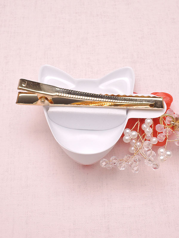 おまつりらんど：天狐ヘアクリップ