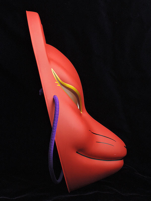 おまつりらんど：狐面 桜模様/赤