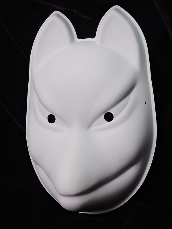 おまつりらんど：狐面（無地） ワークショップ用