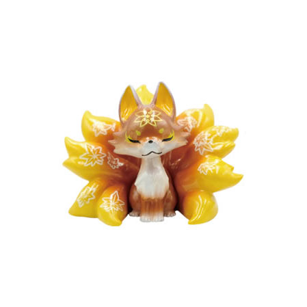 Qualia：つぼみ狐　マスコットボールチェーン　四季折々