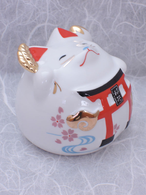 リュウコドウ：丸きつね貯金箱
