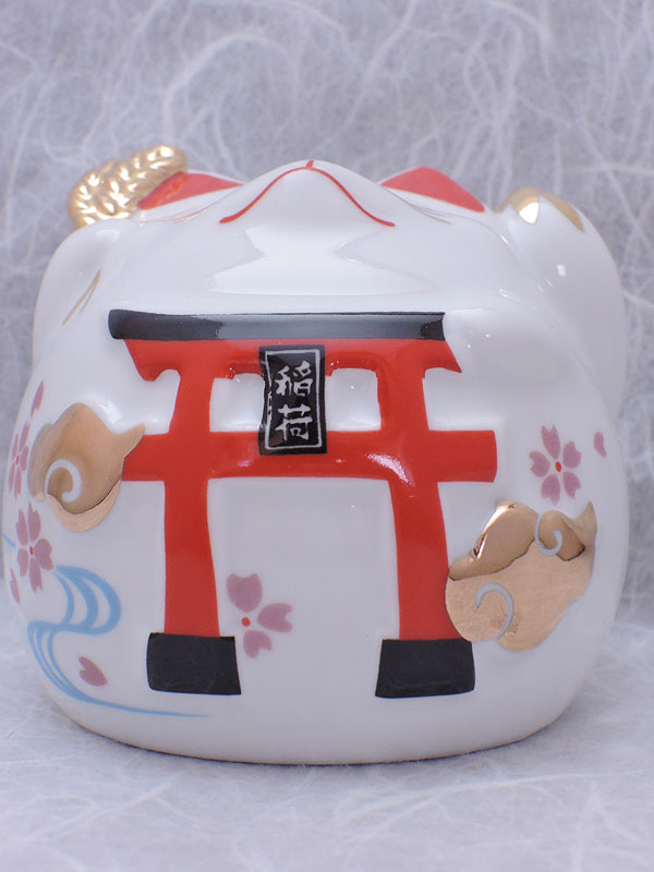 リュウコドウ：丸きつね貯金箱