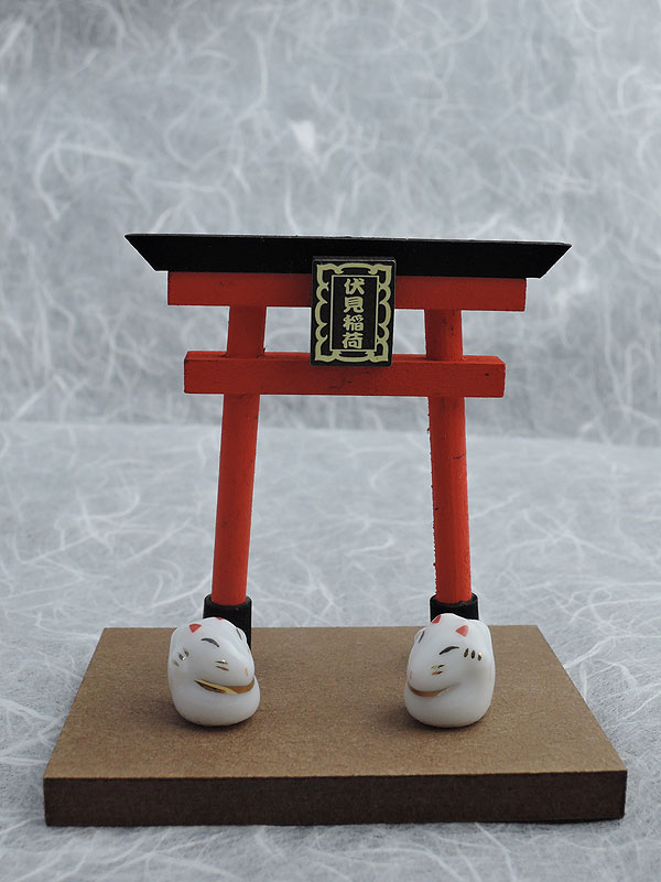 こんちゃんと鳥居