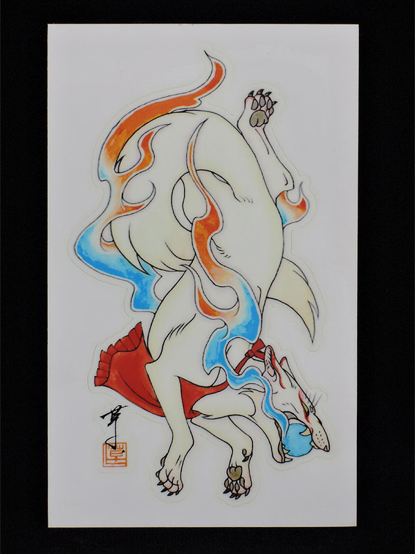 ステッカー【狛狐】（二枚セット）