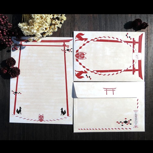 狐鳥居レターセット