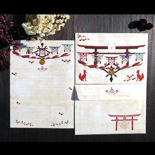 狐鳥居レターセット