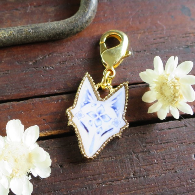 狐面シリーズアクセサリー　紫陽花
