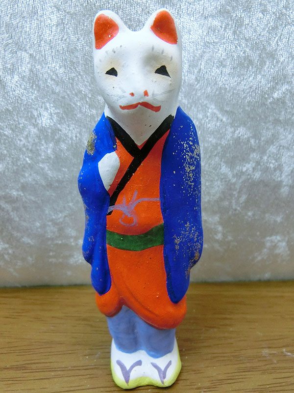 羽織狐人形