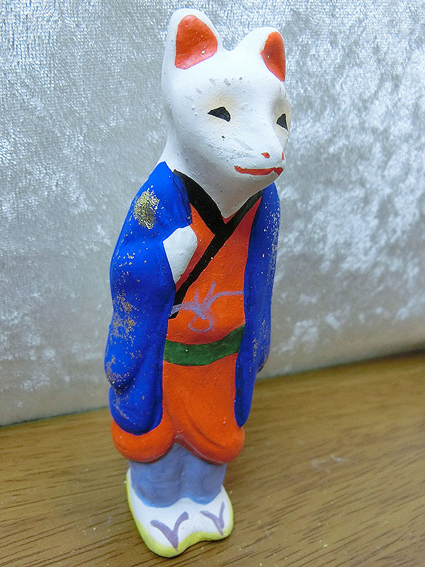 羽織狐人形