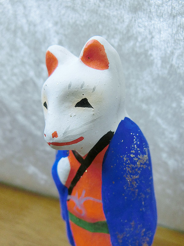 羽織狐人形