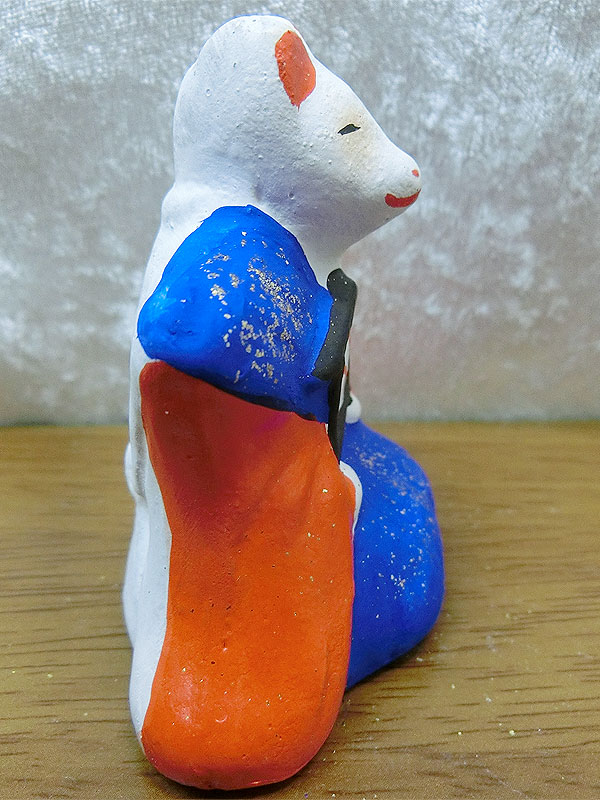 古型今戸人形・吉田：口入稲荷狐人形（男）