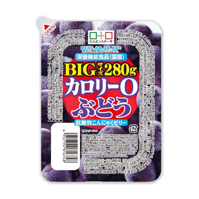 カロリーゼロ 低糖質 ぶどう こんにゃくゼリー 置き換え｜こんにゃくパーク