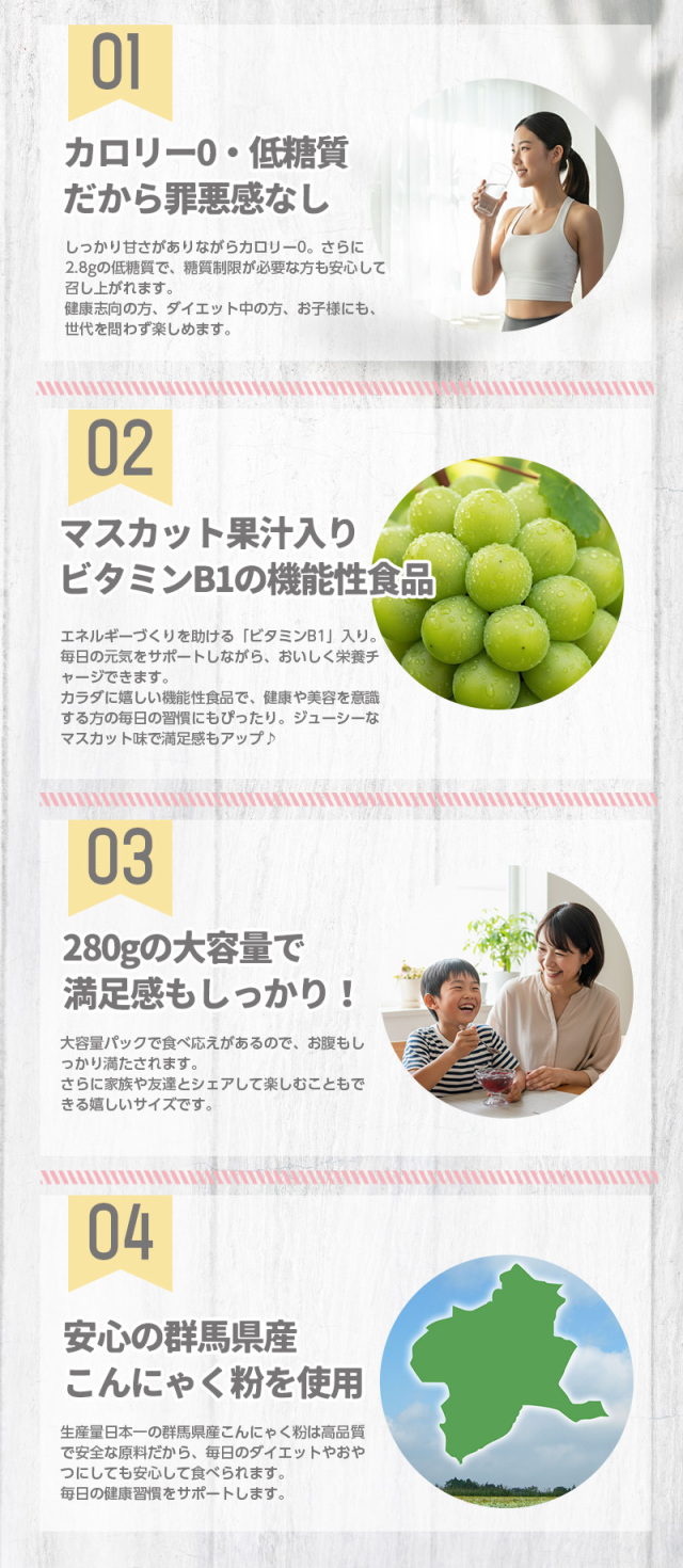 カロリーゼロ 低糖質 シャインマスカット こんにゃくゼリー 置き換え