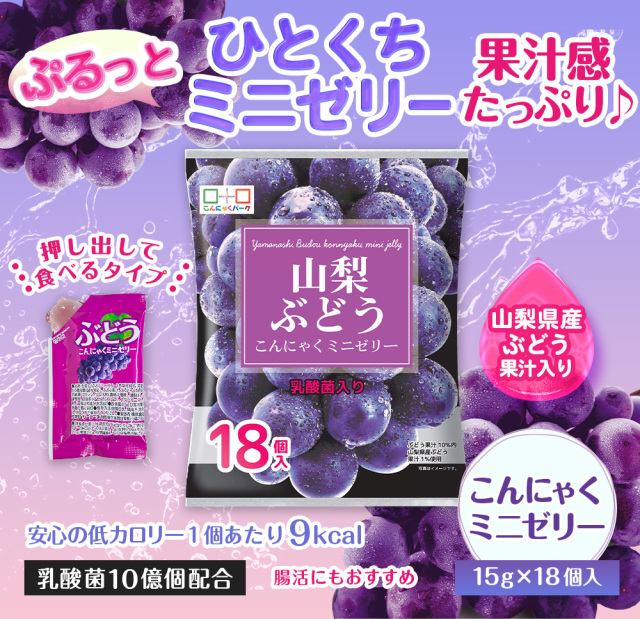 蒟蒻@ページ こんにゃくミニゼリー 食べ比べセット 個包装 5種類｜こんにゃくパーク