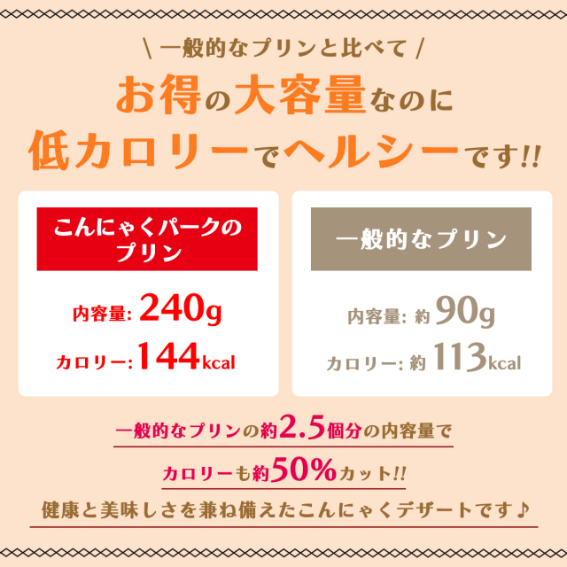 カスタード風プリン こんにゃくプリン 大容量 置き換え｜こんにゃくパーク
