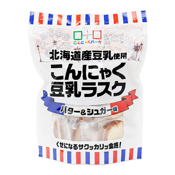 こんにゃく豆乳ラスク サクサク新食感 バター使用｜こんにゃくパーク