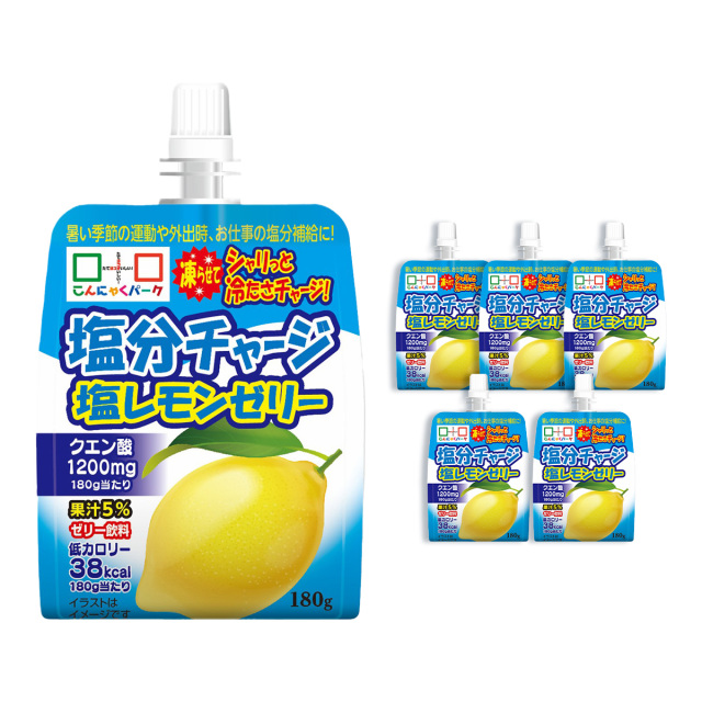 熱中症対策 凍らせてもおいしい！ 飲む塩分チャージ塩レモンゼリー