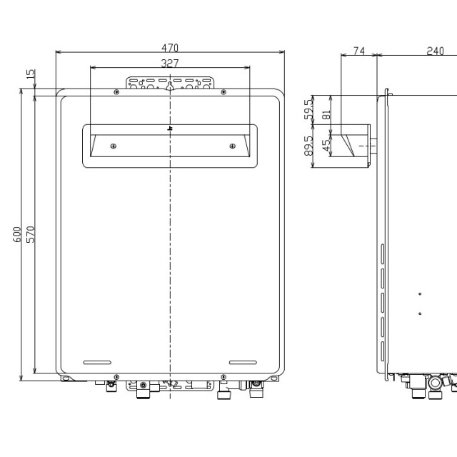 リンナイ　排気カバー　WOP-8301