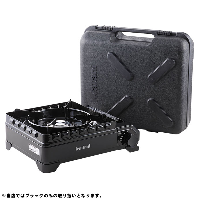 イワタニ カセットコンロ タフまる カセット アウトドア CB-ODX-1 ブラック ケース付き