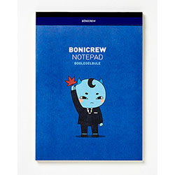 「トッケビ」公式グッズ　罫線ノートパッド(B5)  ボグルジェルブルー