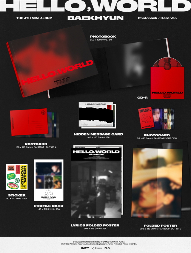 BAEKHYUN 4th Mini Album 「HELLO, WORLD」 【Photo Book Ver.】