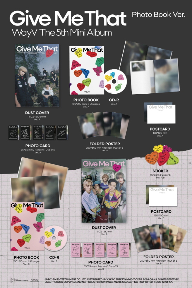 WayV Give Me That music korea ヨントン 5枚コンプ WayV Give Me That music korea ヨントン 5枚コンプ