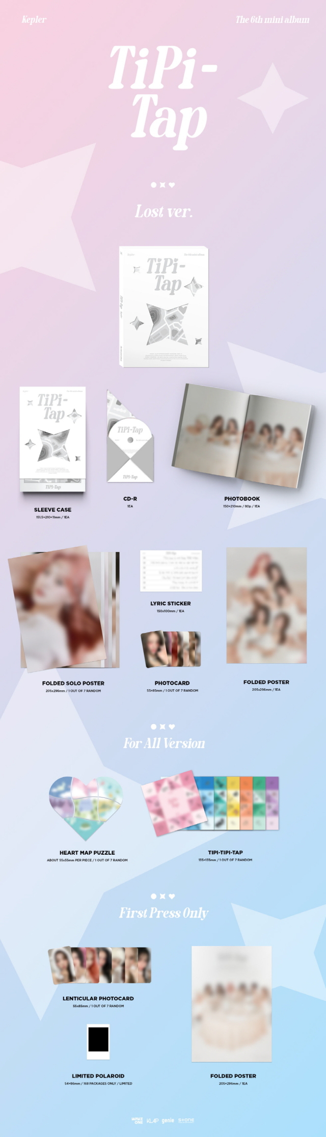 Kep1er Mini Album6集「TIPI-TAP」