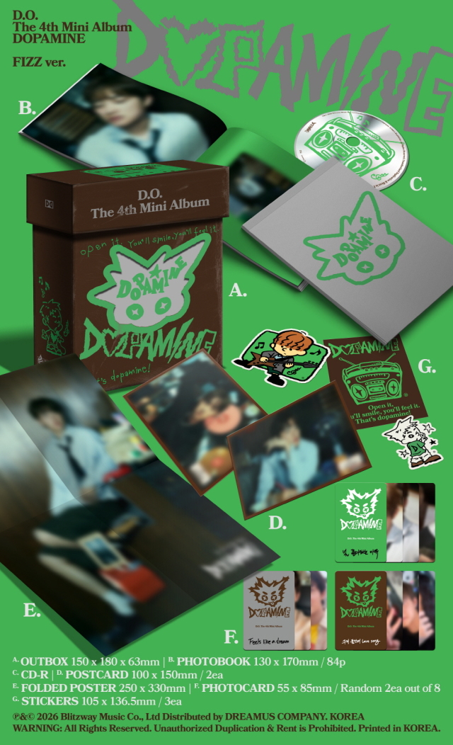 D.O.（ト・ギョンス）Mini Album4集「DOPAMINE」【FIZZ Ver.】