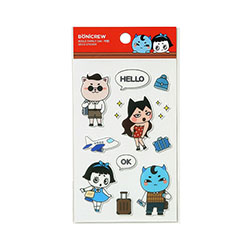 「トッケビ」公式グッズ　ステッカー　ボグルファミリー　旅行ver