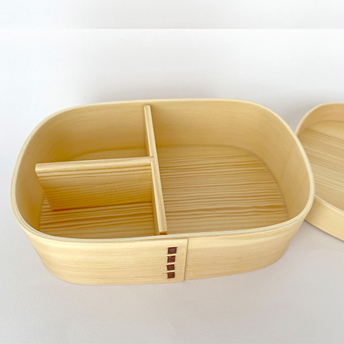 白松わっぱ弁当箱 スクエア 木製お弁当箱