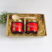 【ギフト】はちみいちゃん＆木製スプーンのギフトセット｜箱ラッピング付き｜内祝い｜お中元｜お歳暮｜ 沖縄で採れた非加熱・無添加の蜂蜜