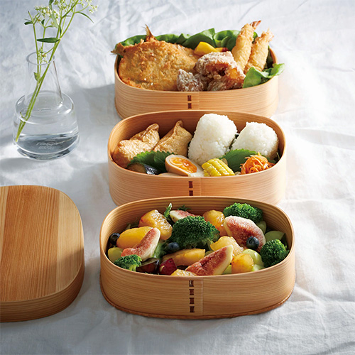 曲げわっぱお重 かさねがさね　木製重箱【名入れ不可】運動会や行楽シーズンに