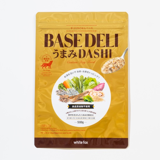 『Base Deli うまみdashi』国産原料100％の乾燥お野菜にうまみをたっぷり加えました。普段の食事にお気軽トッピング♪