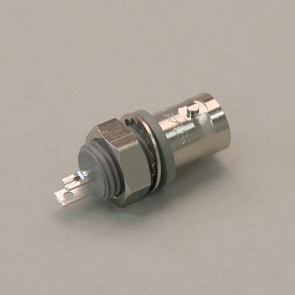 50Ω　BNC型フローティングタイプバルクヘッドレセプタクル同軸コネクタ【RoHS】　BNC186