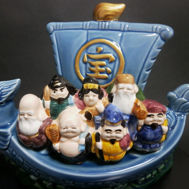 Seven Lucky Gods 七福神 雅俊 骨董 置物 Figurine Seven Lucky Gods 七福神 雅俊 骨董 置物 Figurine