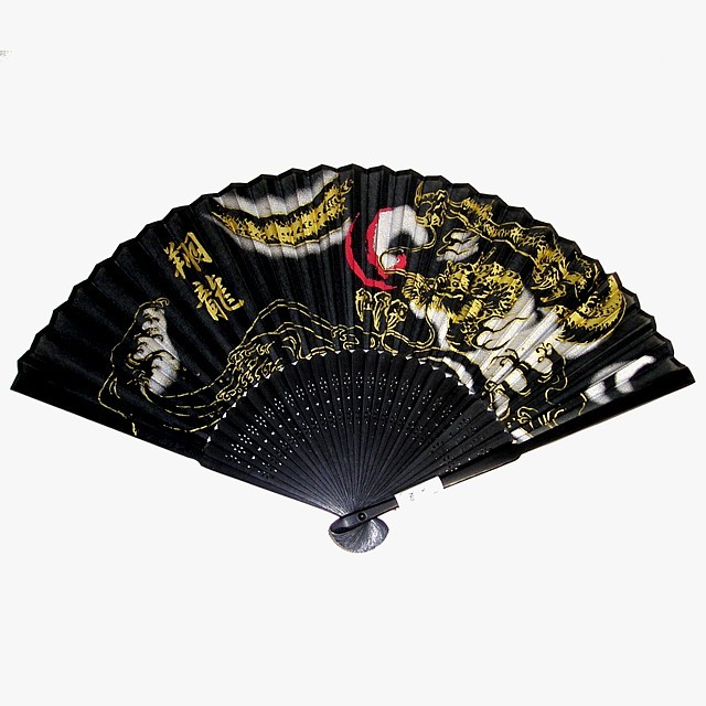 龍図柄】秀雄作 飾り扇子 置物 縁起物 扇子 男性 おしゃれ メンズ 和柄