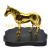 午うま馬の黄金置物