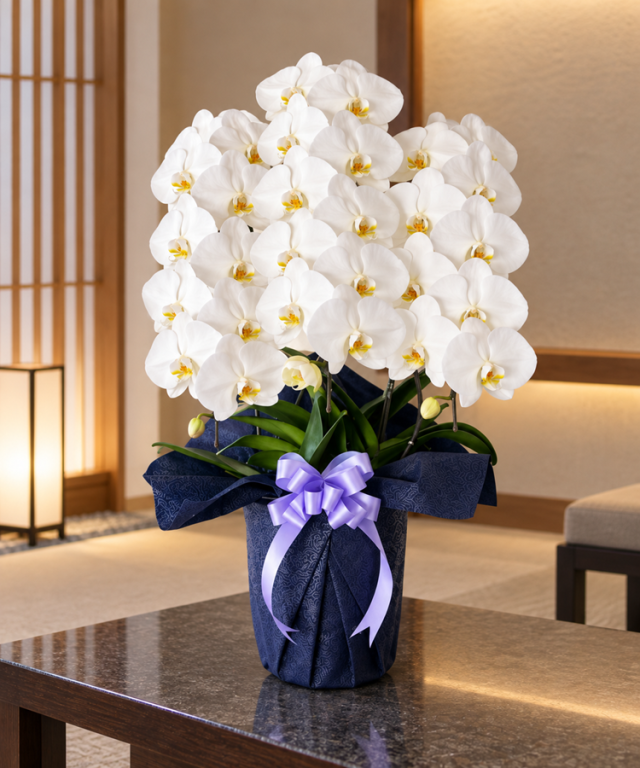 白3本立ち30輪お供え