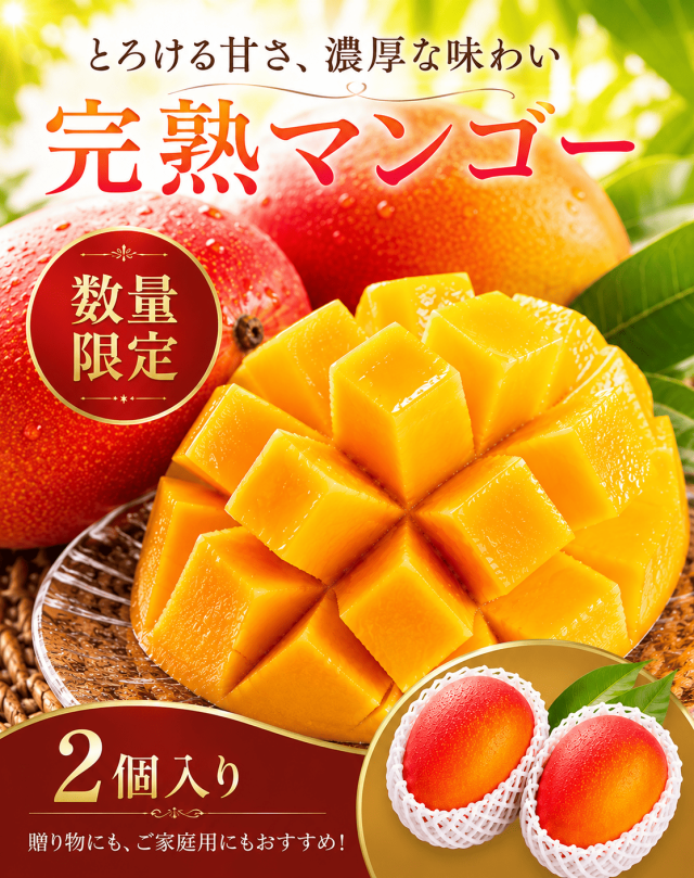 マンゴー　2個入り