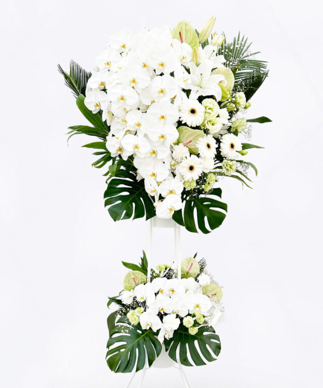 スタンド　キャスケード　ホワイト／グリーン