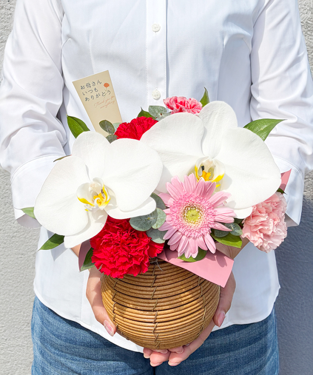 季節のアレンジ Thanks Mom