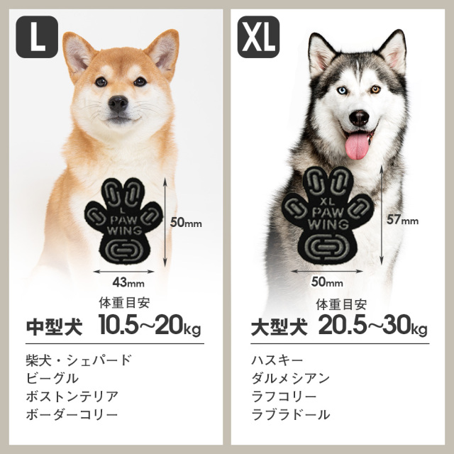 ペット用滑り止めフットパッド PAW WING （Grip plus）☆PAW