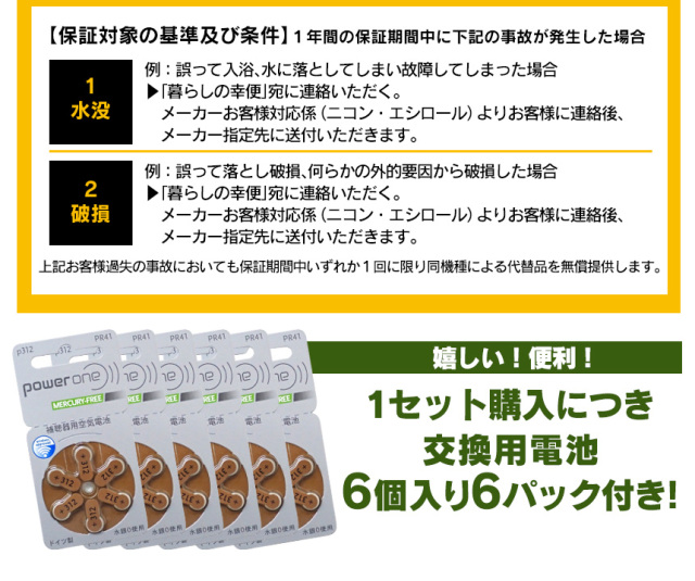 耳章　専用出品 ニコン・エシロール デジタル耳あな型補聴器 【非課税】 【左右セット