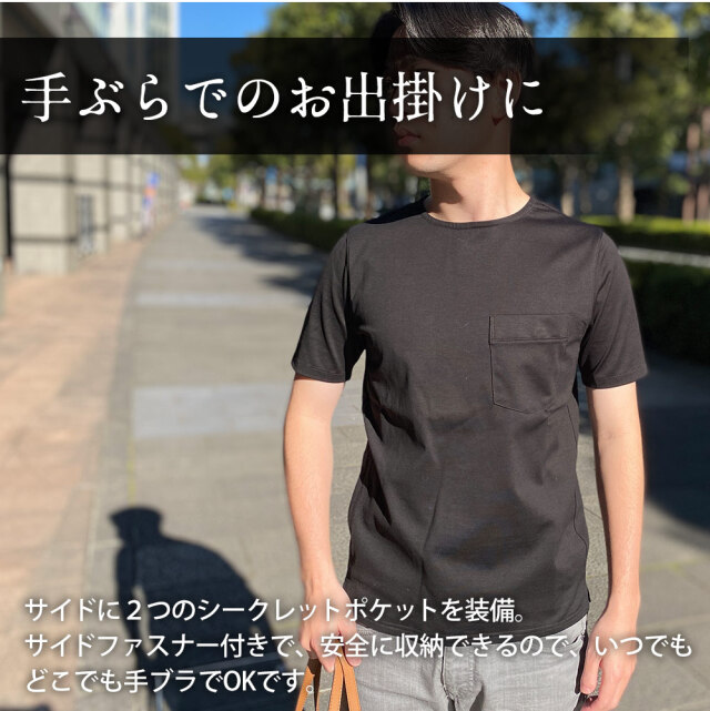 【新品タグ付き】LOEVE tシャツ フェイクポケット　黒　L 国内正規品 ポケットTシャツ(L ブラック): トップス｜Right-on公式オンラインショップ