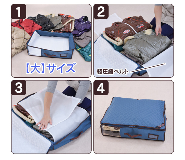 TEIJIN 乾っとパックプレミアムセット売り テイジン乾っとパックプレミアム【大・小】各2個組☆大切な衣類や布団