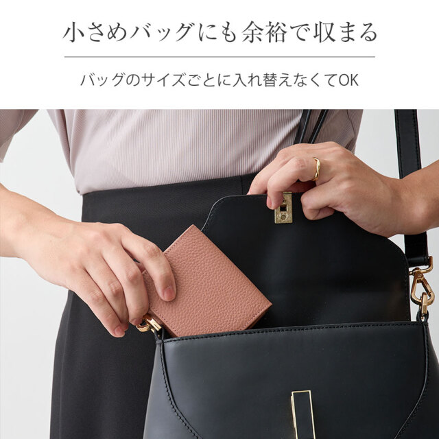 RuriHari 牛革コインスルー二つ折り財布☆理想のミニ財布に新機能追加