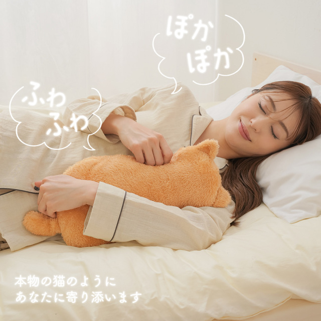ふわふわにゃんこ湯たんぽ☆カワイイねこ型の湯たんぽでココロもカラダ